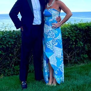 Alice & Trixie blue silk dress